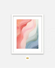 Pastel Ribbon Waves