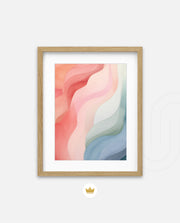 Pastel Ribbon Waves