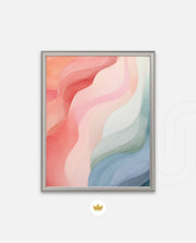 Pastel Ribbon Waves