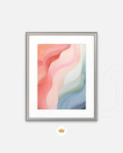 Pastel Ribbon Waves