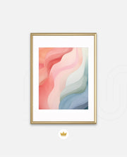 Pastel Ribbon Waves
