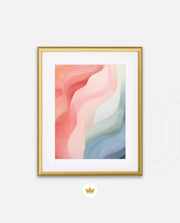 Pastel Ribbon Waves