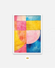 Vibrant Patchwork Arcs