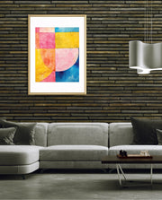 Vibrant Patchwork Arcs