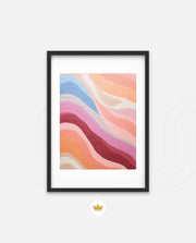 Pastel River Waves