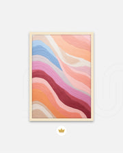 Pastel River Waves