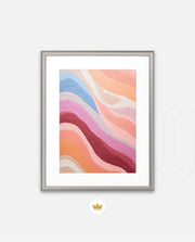 Pastel River Waves