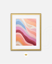 Pastel River Waves