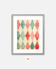 Pastel Harlequin Pattern