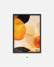 Golden Watercolor Blobs