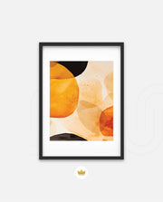 Golden Watercolor Blobs