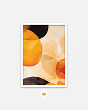 Golden Watercolor Blobs