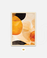 Golden Watercolor Blobs