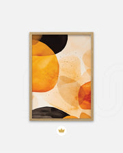 Golden Watercolor Blobs