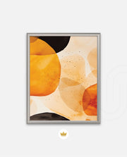 Golden Watercolor Blobs