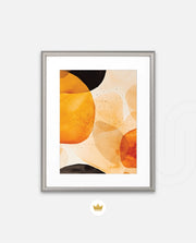 Golden Watercolor Blobs