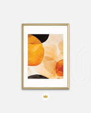 Golden Watercolor Blobs