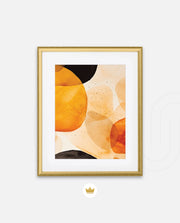 Golden Watercolor Blobs