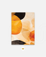Golden Watercolor Blobs