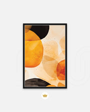 Golden Watercolor Blobs