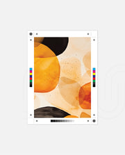Golden Watercolor Blobs