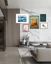 Sitting Bear with Coffee