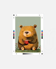 Sitting Bear with Coffee