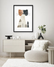 Abstract Calico Cat