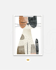 Abstract Calico Cat