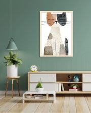 Abstract Calico Cat