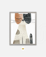 Abstract Calico Cat
