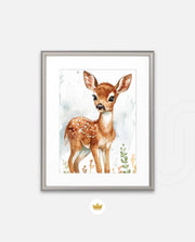 Baby Fawn Watercolor
