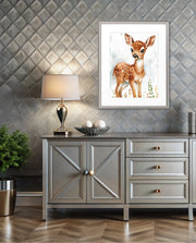 Baby Fawn Watercolor