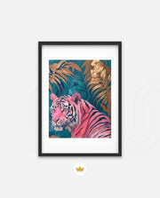 Pink Gilded Tiger