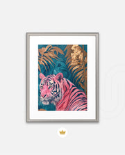 Pink Gilded Tiger