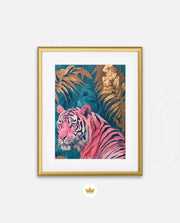 Pink Gilded Tiger