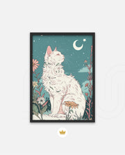 Moonlit Garden Cat