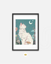 Moonlit Garden Cat