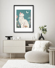 Moonlit Garden Cat