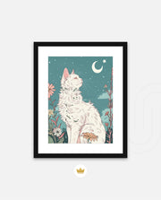 Moonlit Garden Cat