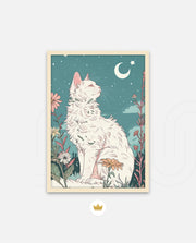 Moonlit Garden Cat