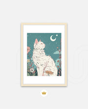 Moonlit Garden Cat
