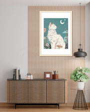 Moonlit Garden Cat