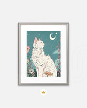 Moonlit Garden Cat