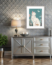 Moonlit Garden Cat