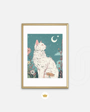 Moonlit Garden Cat