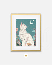 Moonlit Garden Cat