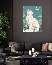 Moonlit Garden Cat