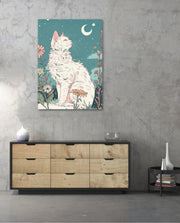 Moonlit Garden Cat