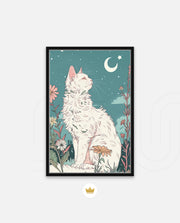Moonlit Garden Cat